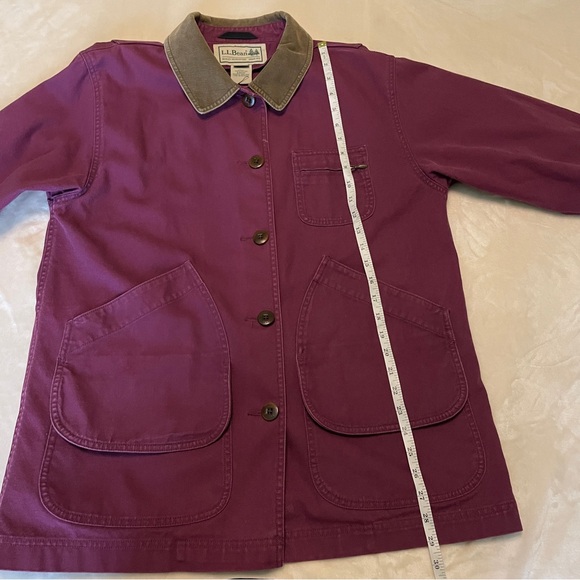 L.L. Bean Women’s Burgundy Barn Jacket Medium - Picture 8 of 13